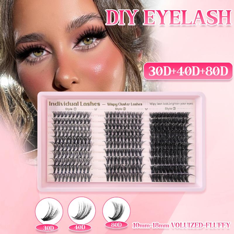 Eyelash Extension Volume - طقم تمديد الرموش DIY مع رموش