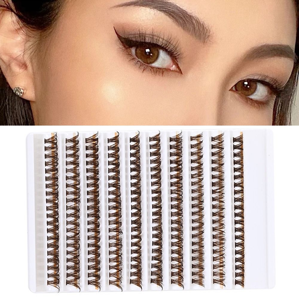 Eyelash Extension Volume - رموش صناعية كثيفة بنية اللون 40D،