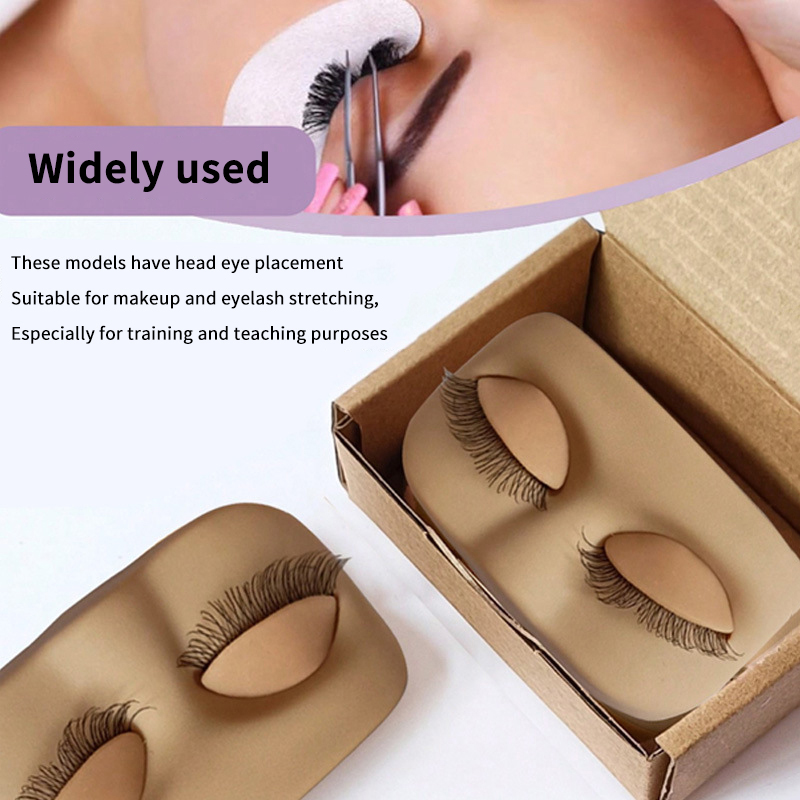 Eyelash Extension Model - رموش صغيرة مسطحة نموذج رئيس ممارسة