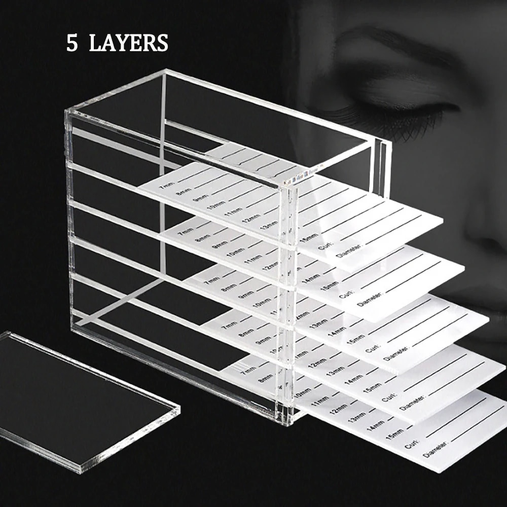 Eyelash Extension Class - 5 طبقات رمش ملحقات صندوق تخزين