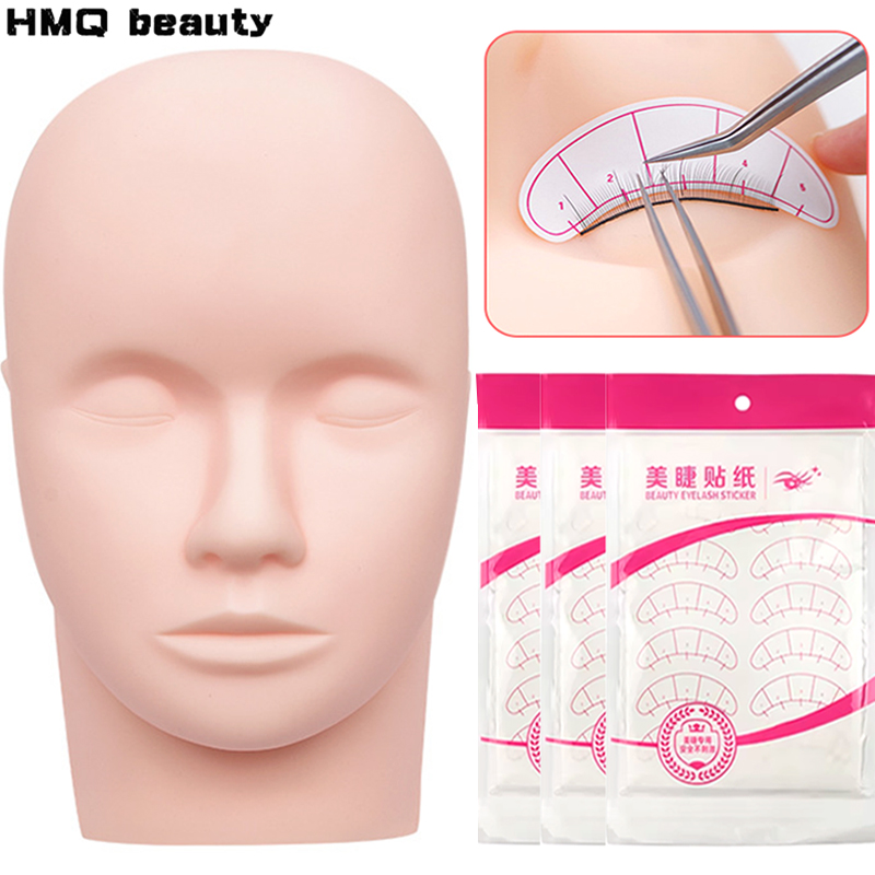 Eyelash Extension Model - رمش تمديد التدريب رئيس ماكياج الممارسة
