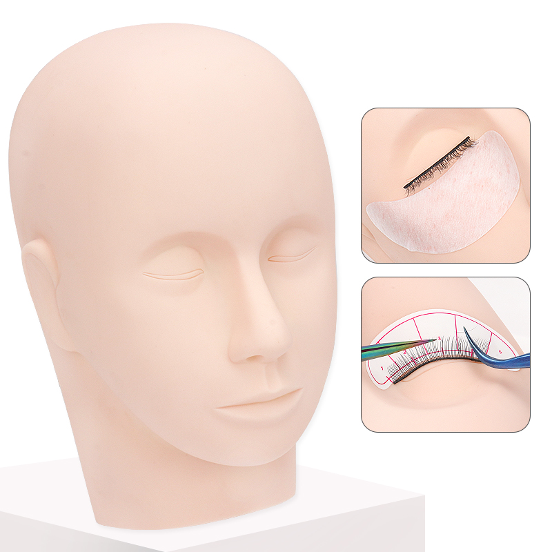 Eyelash Extension Model - رأس تدريب لتمديد الرموش، نموذج ممارسة