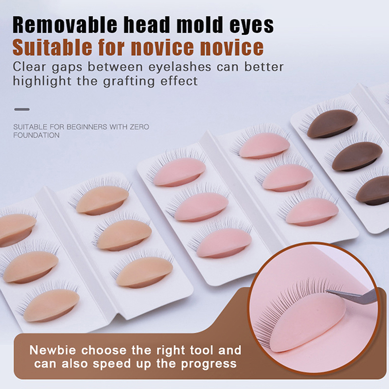 Eyelash Extension Model - 3 زوج/مجموعة استبدال كاذبة رمش تمديد