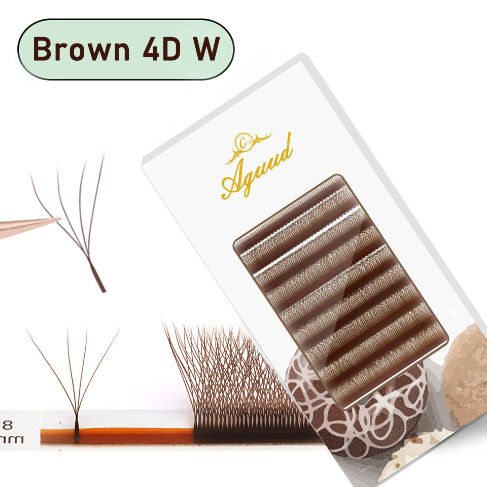 Eyelash Extension Yy - AGUUD براون W على شكل YY