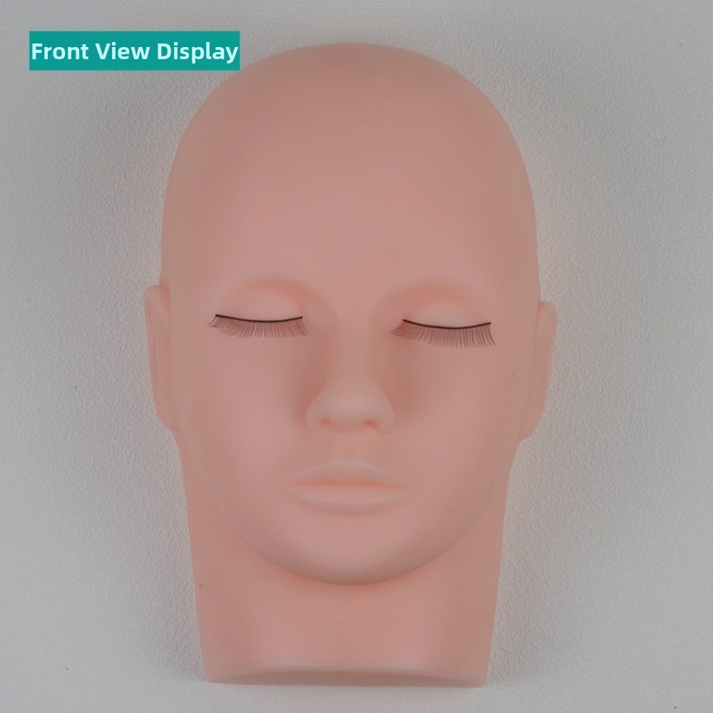 Eyelash Extension Model - رأس تدريب محاكاة للرجال من السيليكون