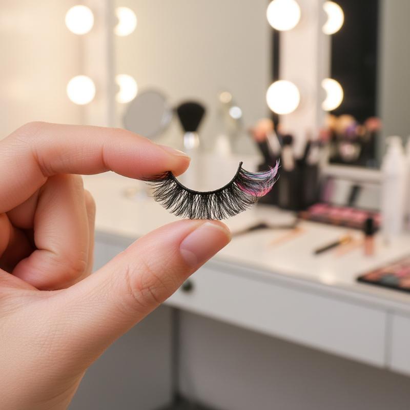 Eyelash Extension Volume - 7 أزواج من الرموش الصناعية الملونة