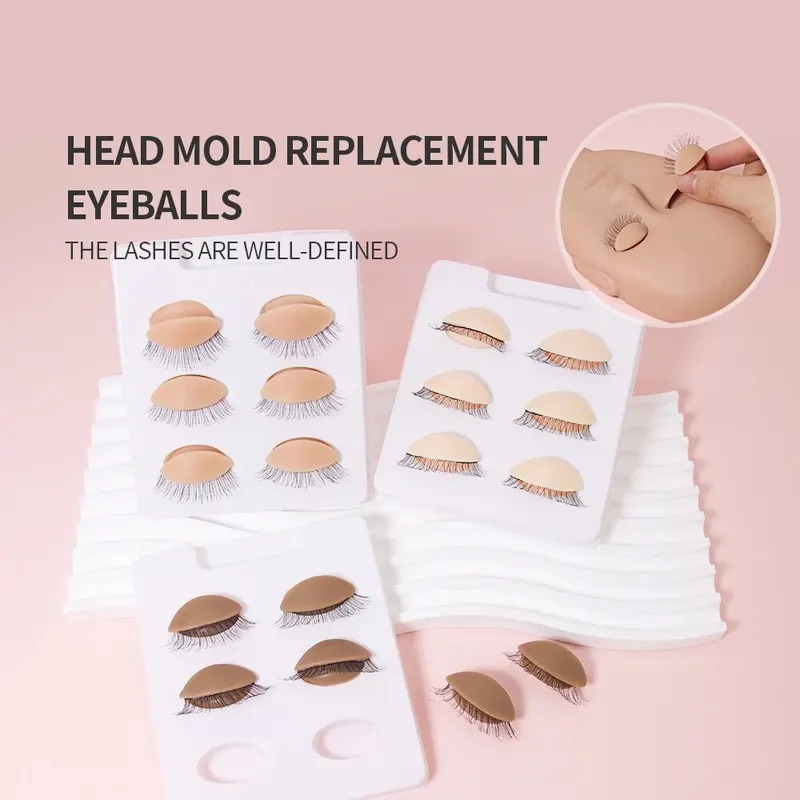 Eyelash Extension Model - 3 زوج/مجموعة استبدال كاذبة رمش تمديد