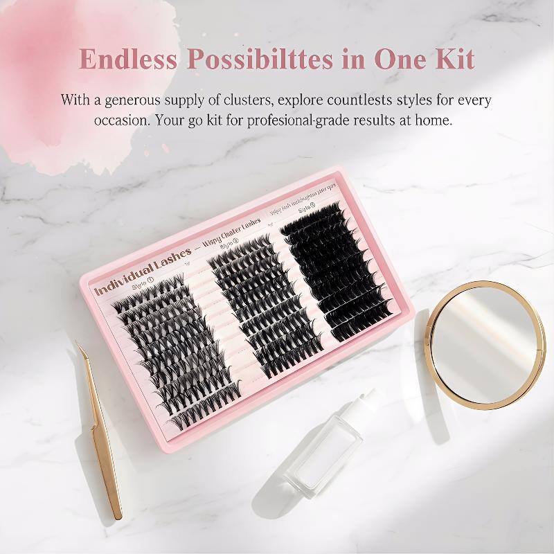 طقم تمديد الرموش DIY مع رموش ف - مراجعة Eyelash Extension Volume وسعره