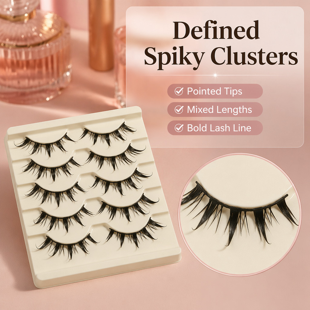 رموش صناعية للتنكر، 5 قطع، بتص - مراجعة Eyelash Extension Japanese Style وسعره