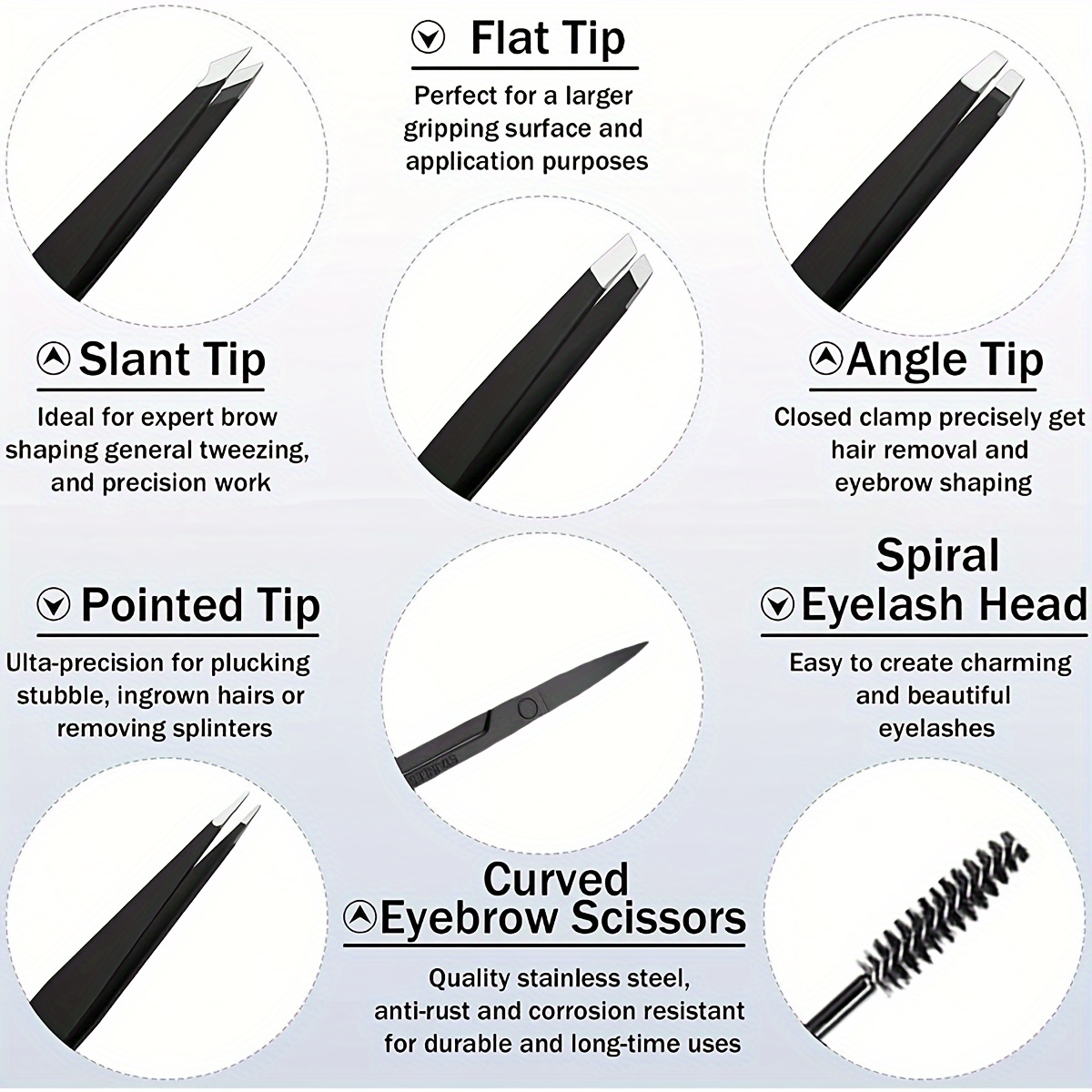 طقم ملاقط حواجب 6 قطع مع مقص م - مراجعة Lash Primer Cleanser وسعره