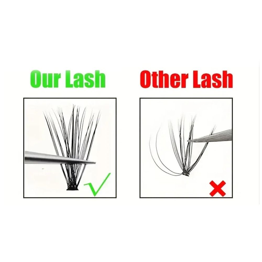 رموش صناعية كثيفة بنية اللون 4 - مراجعة Eyelash Extension Volume وسعره