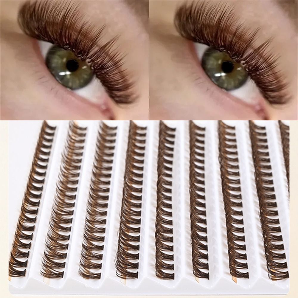 رموش صناعية كثيفة بنية اللون 4 - مراجعة Eyelash Extension Volume وسعره