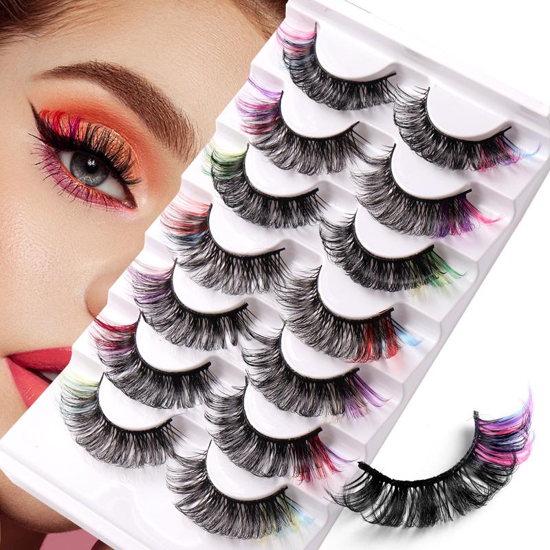 7 أزواج من الرموش الصناعية الم - مراجعة Eyelash Extension Volume وسعره