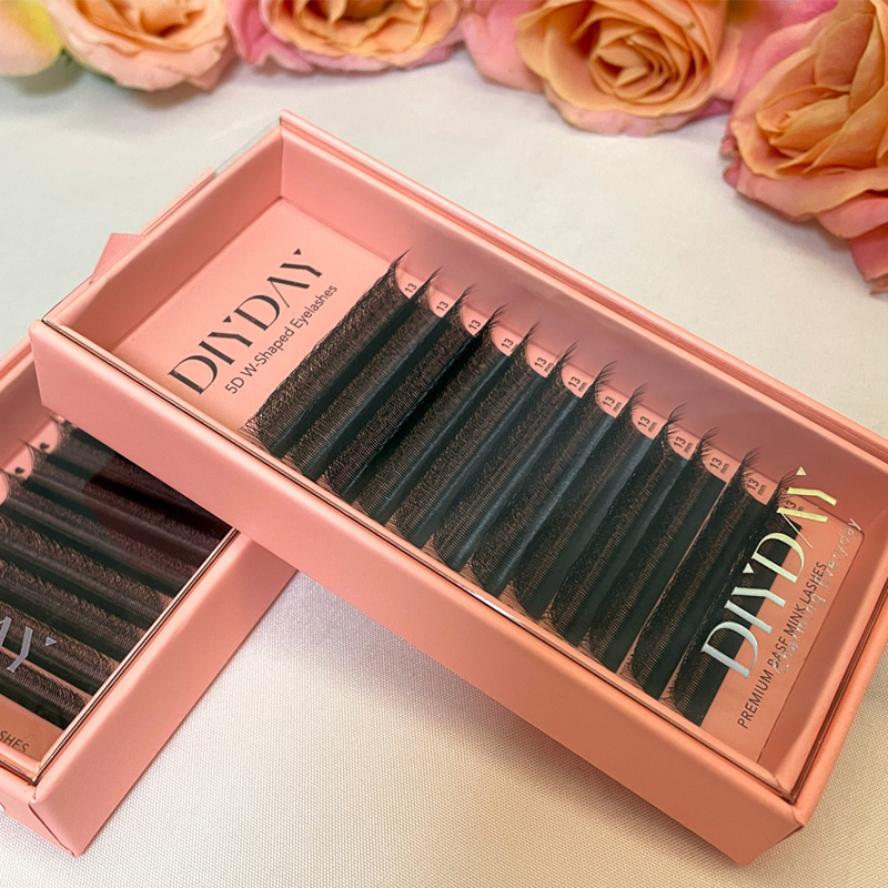DIYDAY W على شكل رمش تمديد مسب - مراجعة Eyelash Extension Yy وسعره