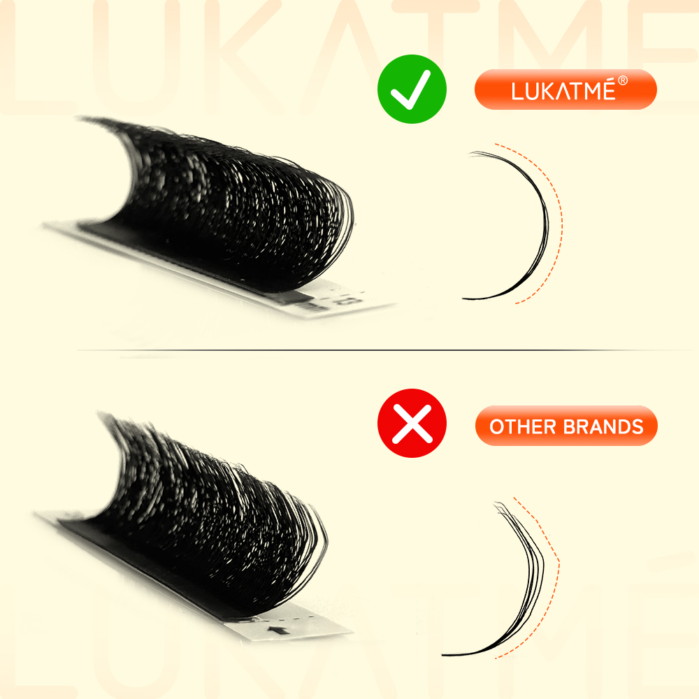 رموش LUKATME ثلاثية ورباعية وخ - مراجعة Eyelash Extension Yy وسعره