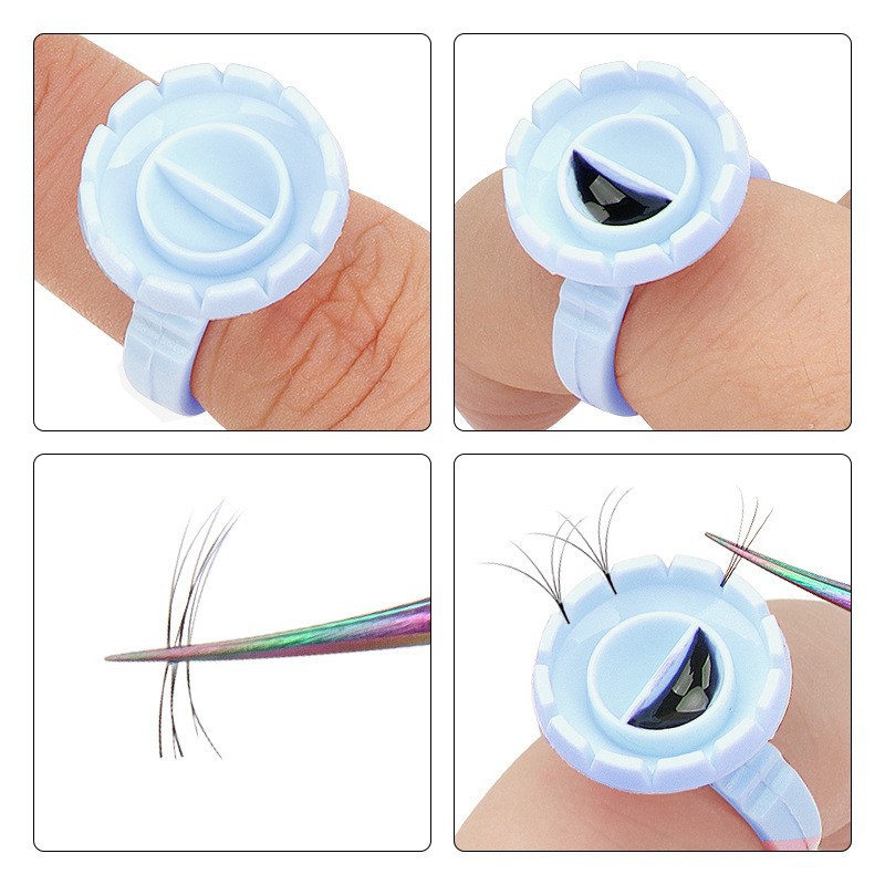 100 قطعة حامل حلقة الغراء القا - مراجعة Eyelash Extension Class وسعره