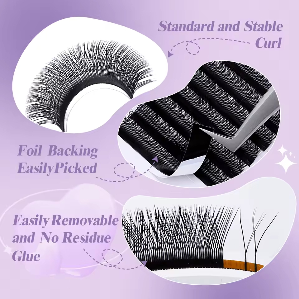 ويندي 2D YY شكل C/D حليقة رمش  - مراجعة Eyelash Extension Yy وسعره