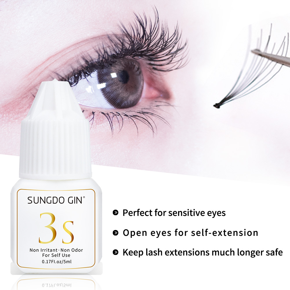 رمش تمديد الغراء 3S سريع الجفا - مراجعة Eyelash Extension Open Eye وسعره