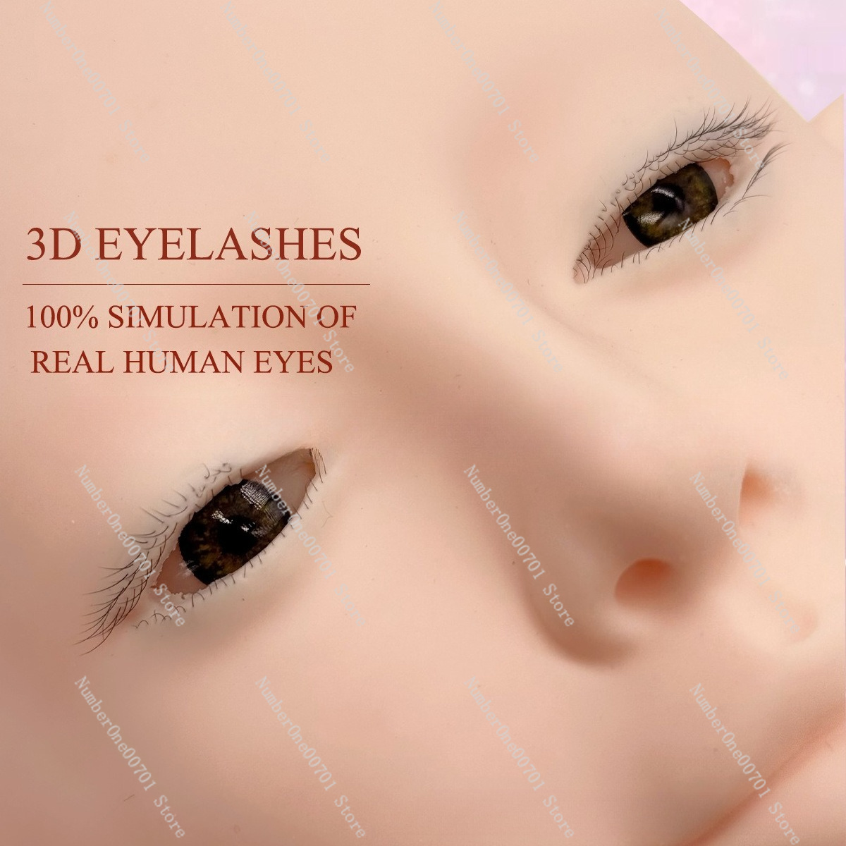 رأس مانيكان سيليكون ثلاثي الطب - مراجعة Eyelash Extension Open Eye وسعره