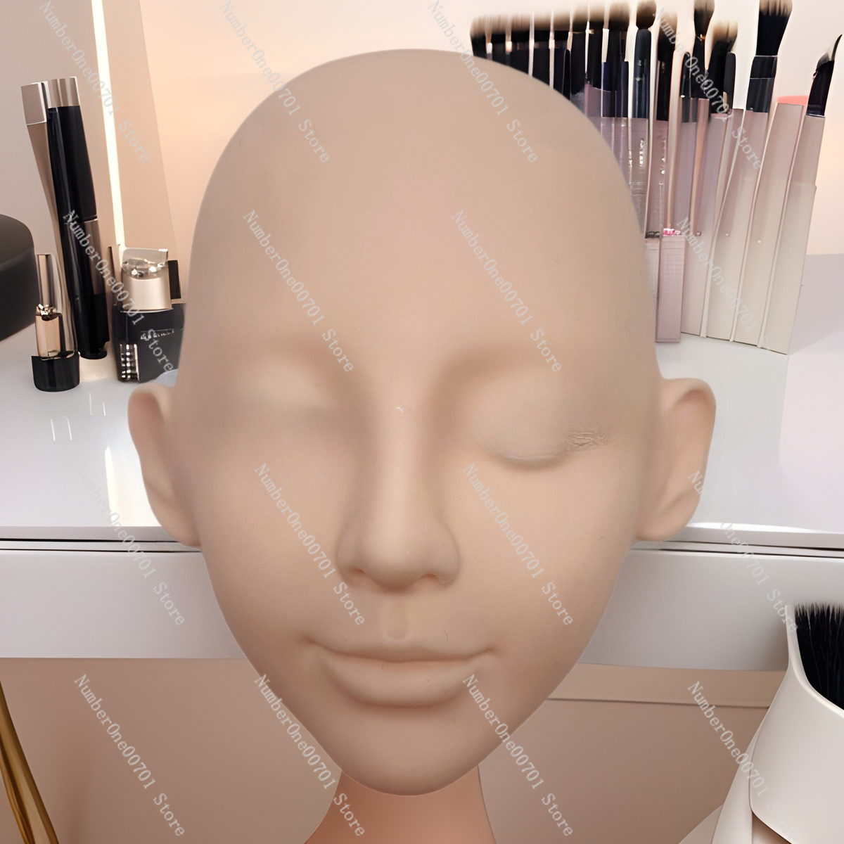 رأس مانيكان سيليكون ثلاثي الطب - مراجعة Eyelash Extension Open Eye وسعره
