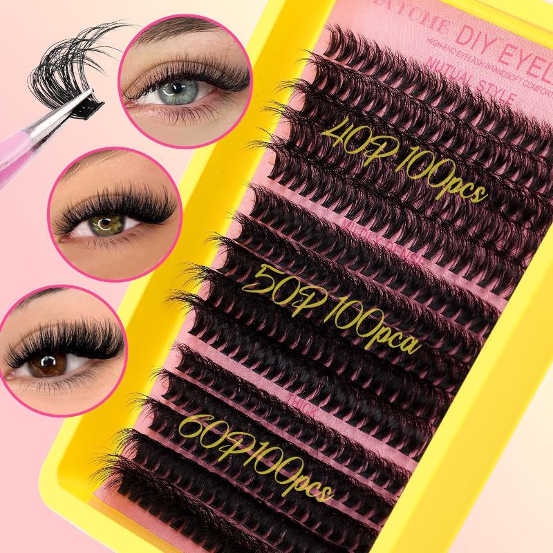 طقم رموش عنقودية، رموش فردية،  - مراجعة Eyelash Extension Volume وسعره