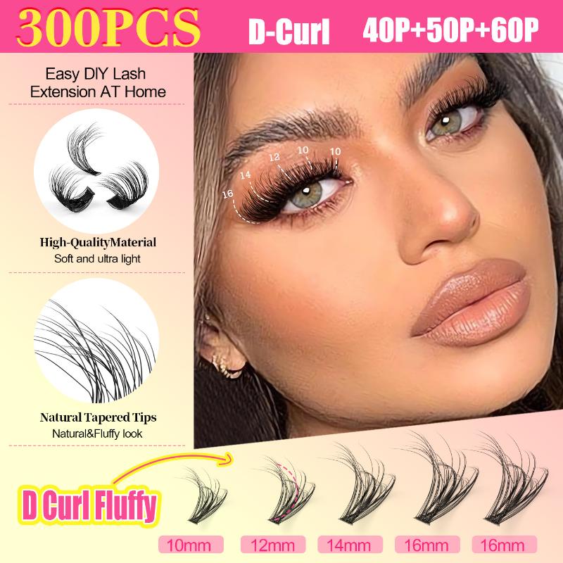 طقم رموش عنقودية، رموش فردية،  - مراجعة Eyelash Extension Volume وسعره