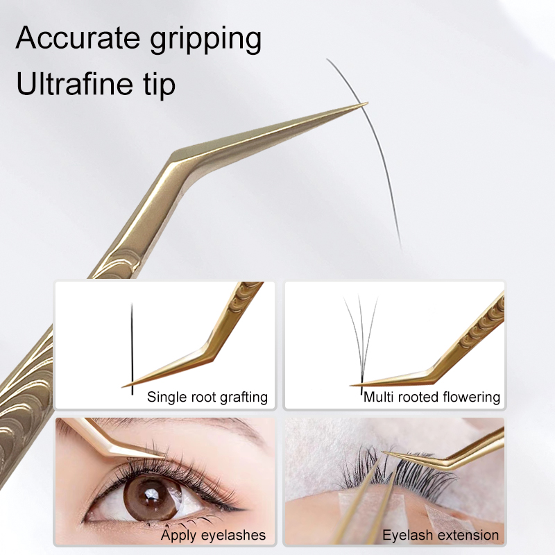 ملاقط رمش مطعمة، مشابك رموش مت - مراجعة Eyelash Extension In Chinese وسعره