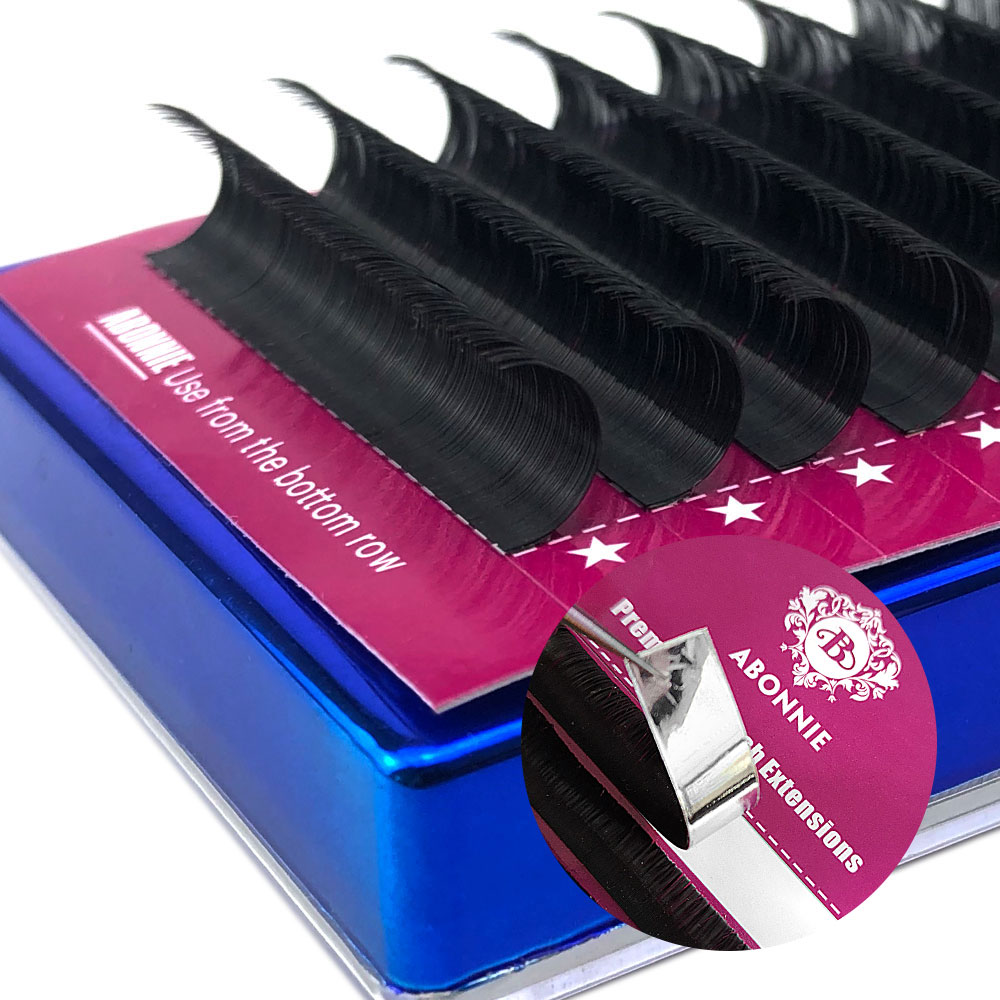 Abonnie B Curl 8-15mm رموش فرد - مراجعة Eyelash Extensions Classic وسعره