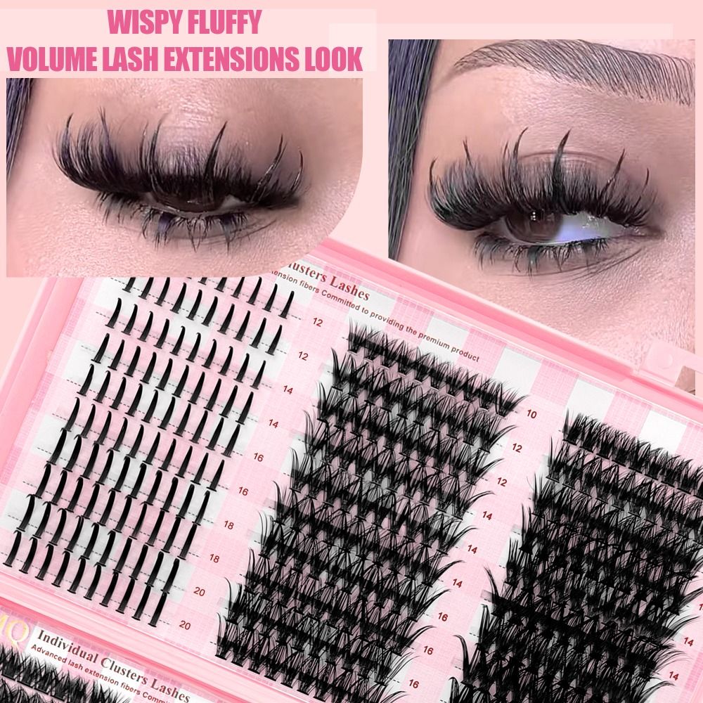 رموش صناعية بطول 9-16 مم، ثلاث - مراجعة Eyelash Extension Volume وسعره