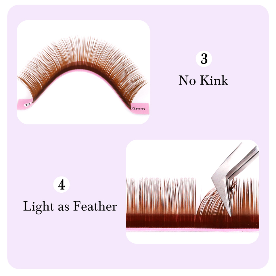 رموش بنية لشوكولاتة الكاكاو، ر - مراجعة Eyelash Extensions Classic وسعره