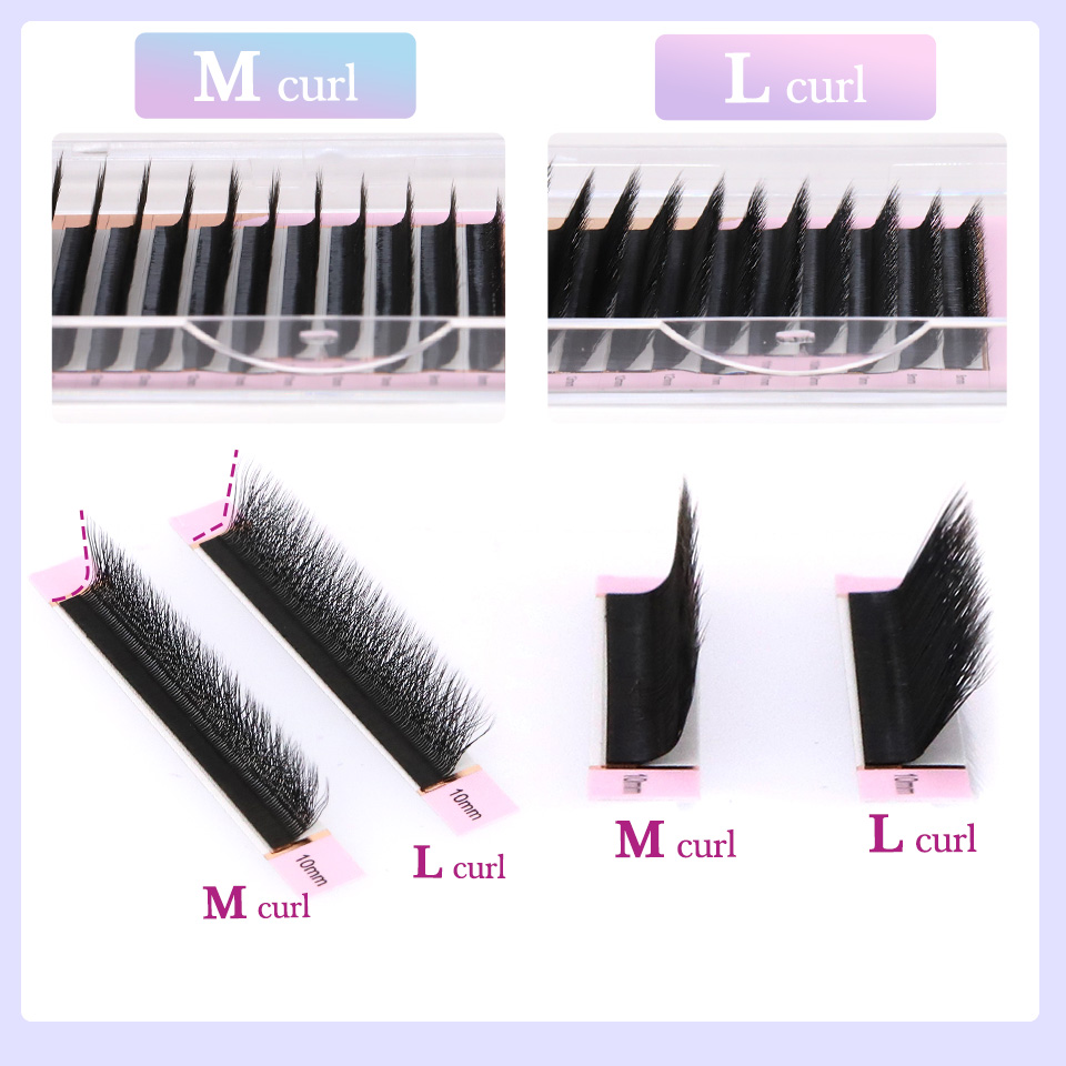 L M (LU) حليقة W شكل رمش ملحقا - مراجعة Eyelash Extension Yy وسعره